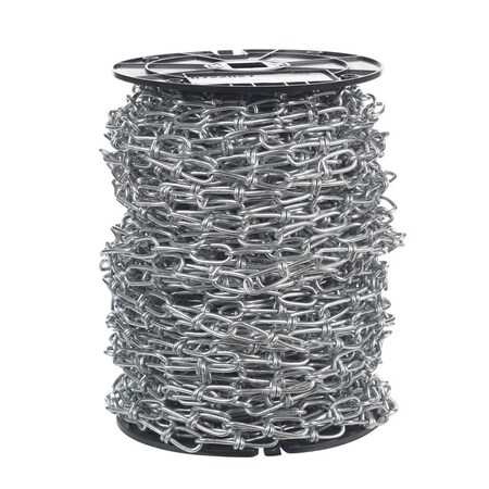 Campbell Chain & Fittings Campbell No. 2/0 Double Loop Carbon Steel Chain 9/64 in. D X 155 ft. L T0722027N